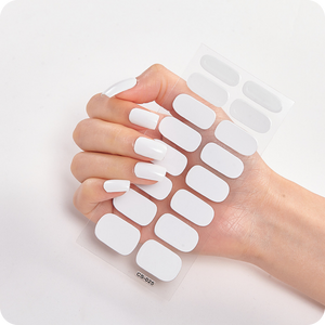 Solid Design Gel Nail Stickers