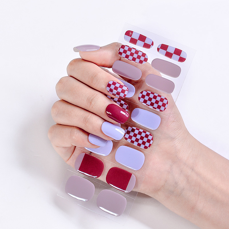 Lavender/Wine checker